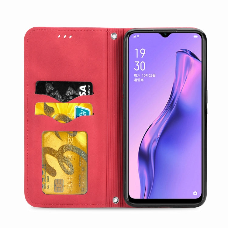 Retro Skin Feel Business Magnetic Horizontal Flip Leather Case With Holder & Card Slots & Wallet & Photo Frame For OPPO A8