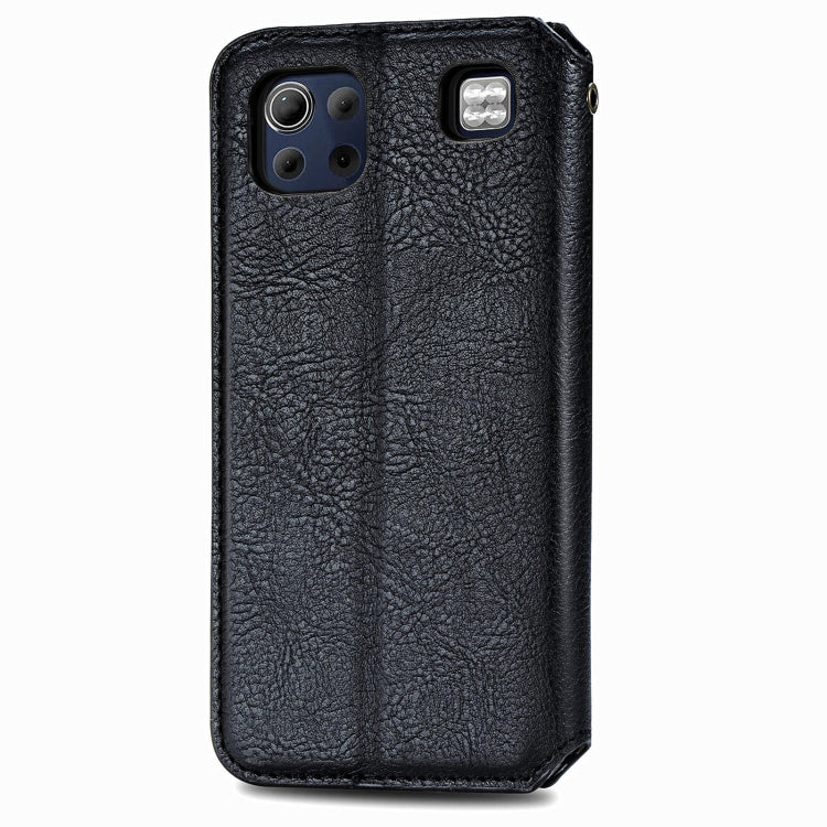 For LG K92 5G Cubic Grid Pressed Horizontal Flip Magnetic PU Leather Case with Holder & Card Slots & Wallet