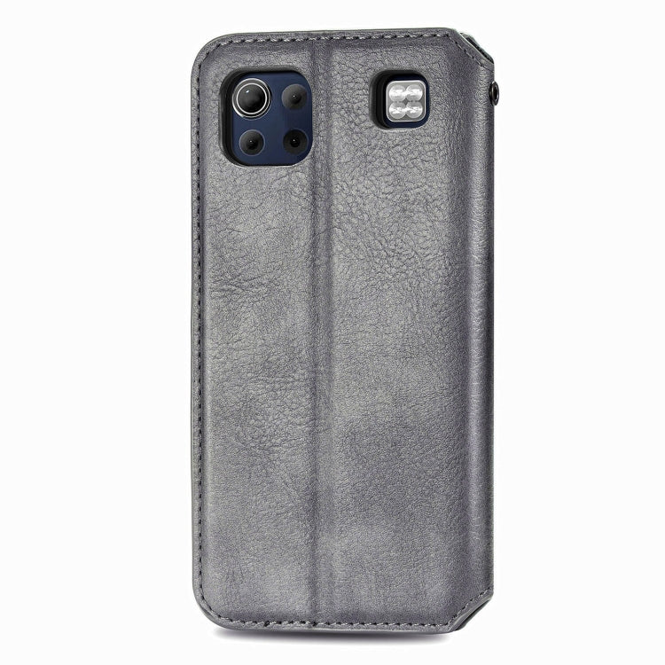 For LG K92 5G Cubic Grid Pressed Horizontal Flip Magnetic PU Leather Case with Holder & Card Slots & Wallet