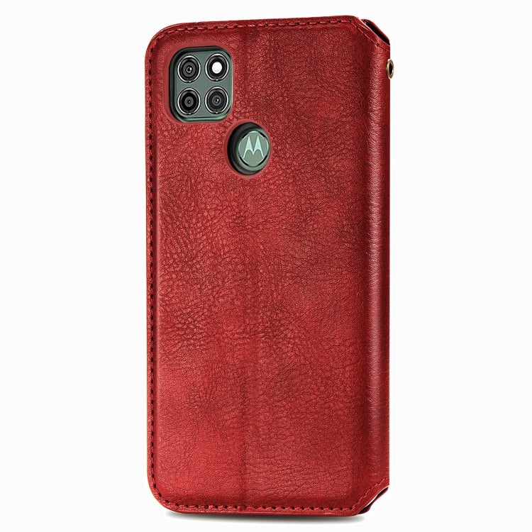 For Motorola G9 power Cubic Grid Pressed Horizontal Flip Magnetic PU Leather Case with Holder & Card Slots & Wallet