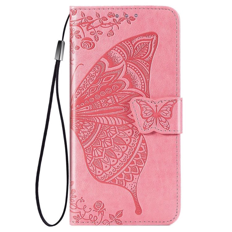 For vivo Y73s Butterfly Love Flower Embossed Horizontal Flip Leather Case with Bracket / Card Slot / Wallet / Lanyard