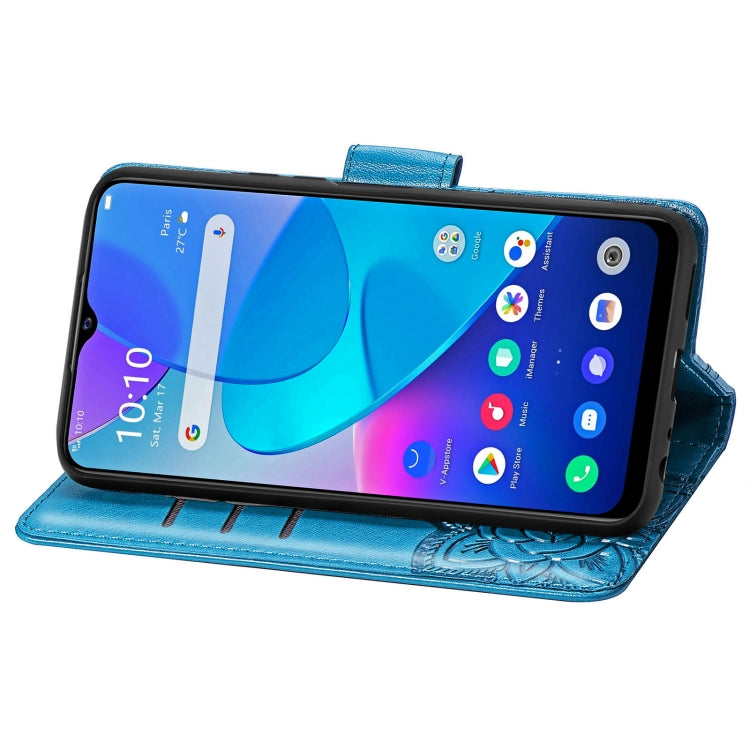 For vivo Y20 Butterfly Love Flower Embossed Horizontal Flip Leather Case with Bracket / Card Slot / Wallet / Lanyard