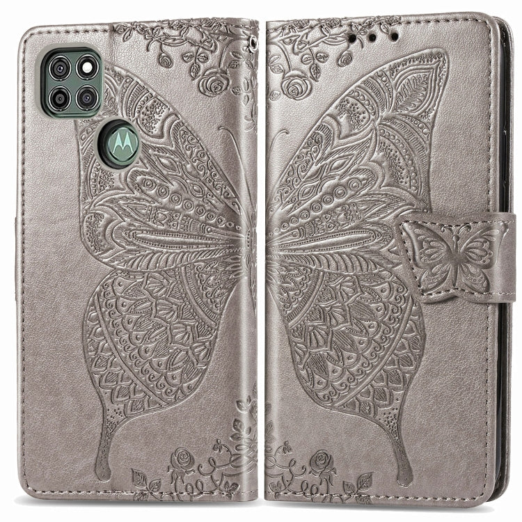 For Motorola Moto G9 Power Butterfly Love Flower Embossed Horizontal Flip Leather Case with Bracket / Card Slot / Wallet / Lanyard