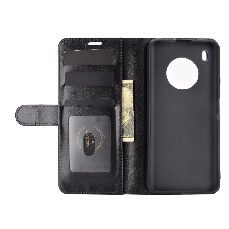 For Huawei Y9a / Enjoy 20 Plus 5G R64 Texture Single Horizontal Flip Protective Case with Holder & Card Slots & Wallet & Photo Frame