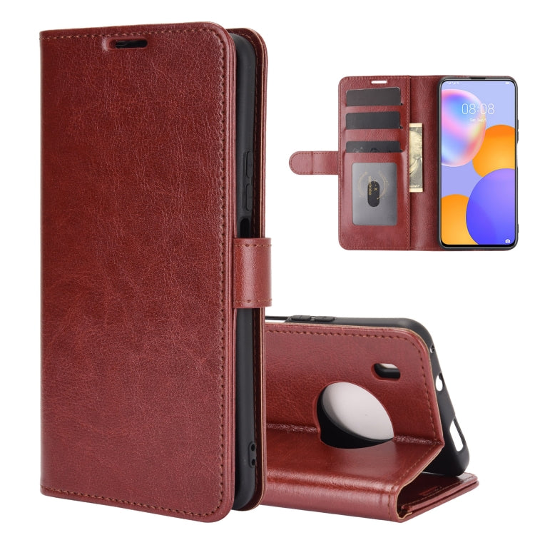 For Huawei Y9a / Enjoy 20 Plus 5G R64 Texture Single Horizontal Flip Protective Case with Holder & Card Slots & Wallet & Photo Frame
