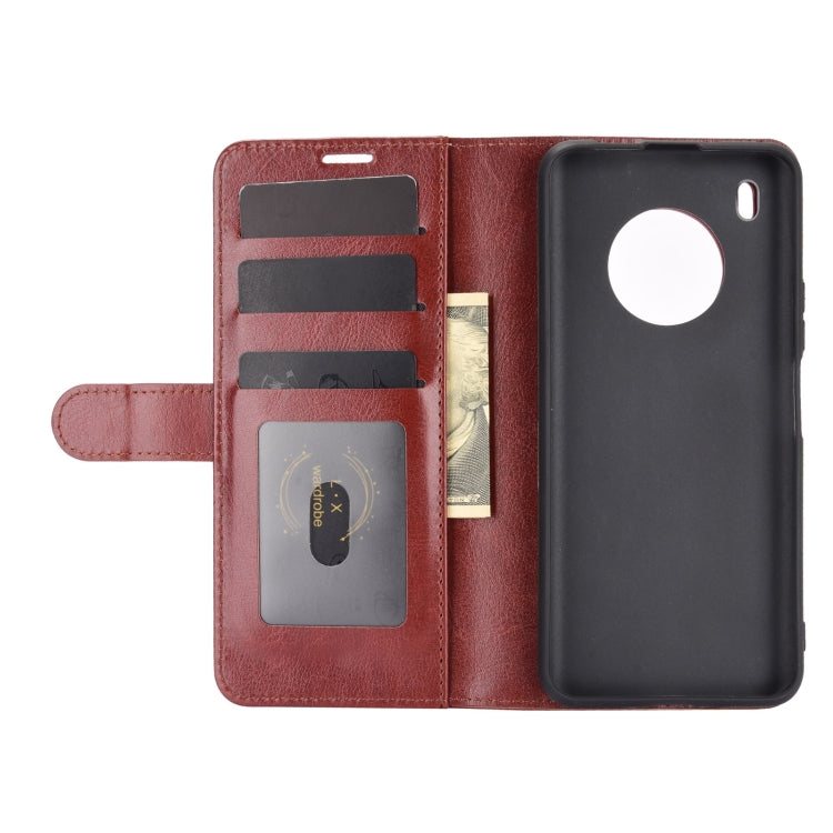 For Huawei Y9a / Enjoy 20 Plus 5G R64 Texture Single Horizontal Flip Protective Case with Holder & Card Slots & Wallet & Photo Frame