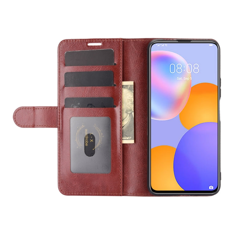 For Huawei Y9a / Enjoy 20 Plus 5G R64 Texture Single Horizontal Flip Protective Case with Holder & Card Slots & Wallet & Photo Frame