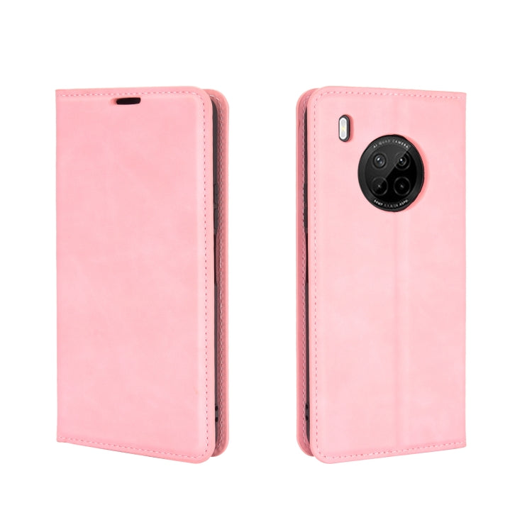 For Huawei Y9A / Enjoy 20 Plus 5G Retro-skin Business Magnetic Suction Leather Case with Holder & Card Slots & Wallet