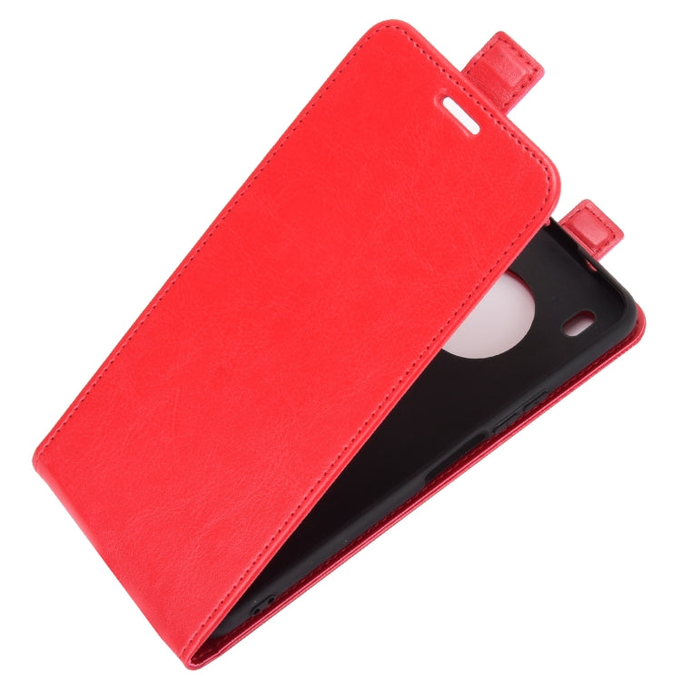 For Huawei Y9a / Enjoy 20 Plus 5G R64 Texture Single Vertical Flip Leather Case with Card Slots & Photo Frame