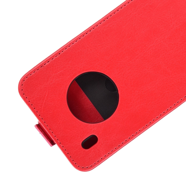 For Huawei Y9a / Enjoy 20 Plus 5G R64 Texture Single Vertical Flip Leather Case with Card Slots & Photo Frame