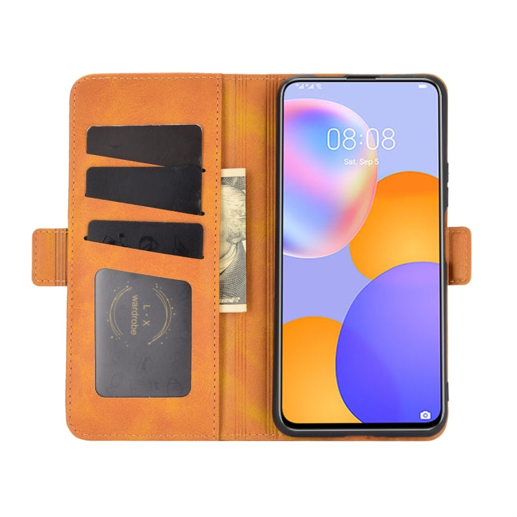 For Huawei Y9A / Enjoy 20 Plus 5G Dual-side Magnetic Buckle Horizontal Flip Leather Case with Holder & Card Slots & Wallet
