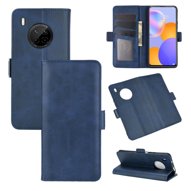 For Huawei Y9A / Enjoy 20 Plus 5G Dual-side Magnetic Buckle Horizontal Flip Leather Case with Holder & Card Slots & Wallet