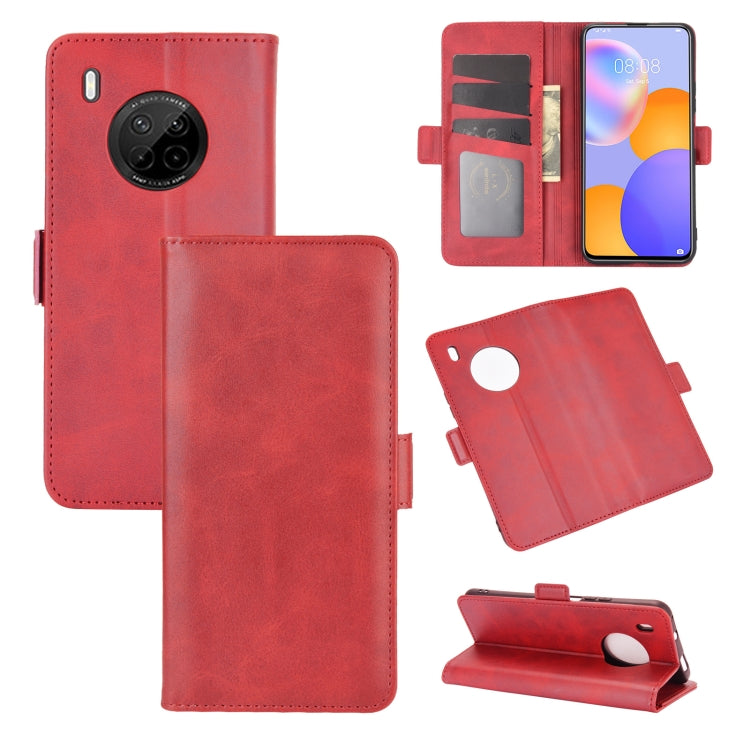 For Huawei Y9A / Enjoy 20 Plus 5G Dual-side Magnetic Buckle Horizontal Flip Leather Case with Holder & Card Slots & Wallet