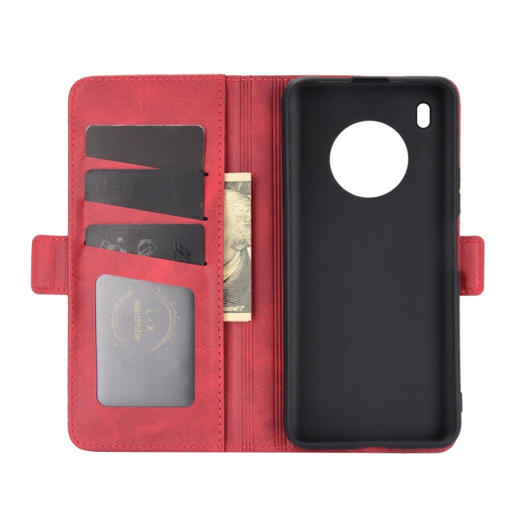 For Huawei Y9A / Enjoy 20 Plus 5G Dual-side Magnetic Buckle Horizontal Flip Leather Case with Holder & Card Slots & Wallet