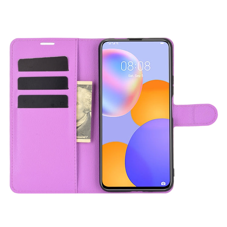 For Huawei Y9A / Enjoy 20 Plus 5G Litchi Texture Horizontal Flip Protective Case with Holder & Card Slots & Wallet