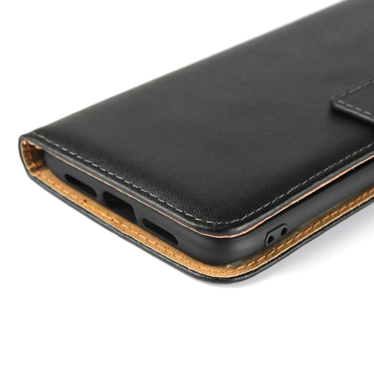 Horizontal Flip Leather Case for OnePlus 6T, with Magnetic Clasp & Holder & Card Slot & Wallet(Black)