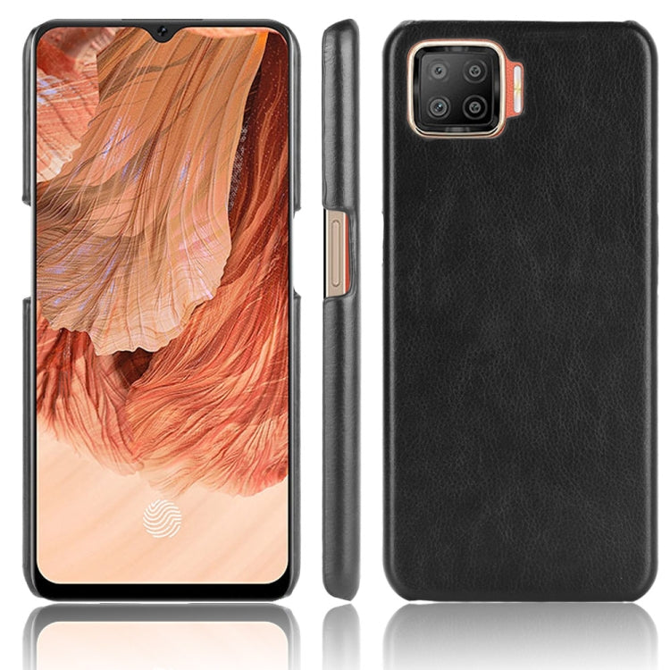 For OPPO F17 / A73 2020 Shockproof Litchi Texture PC + PU Case