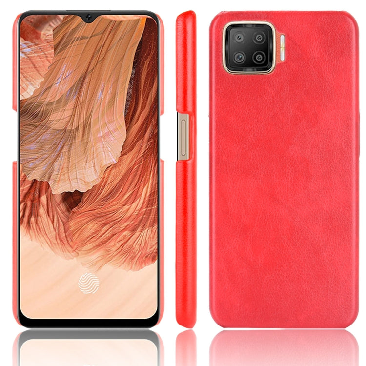 For OPPO F17 / A73 2020 Shockproof Litchi Texture PC + PU Case