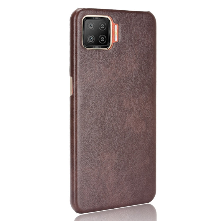 For OPPO F17 / A73 2020 Shockproof Litchi Texture PC + PU Case