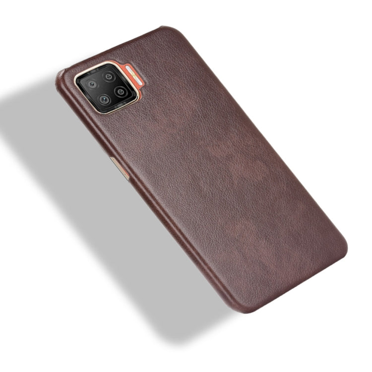 For OPPO F17 / A73 2020 Shockproof Litchi Texture PC + PU Case