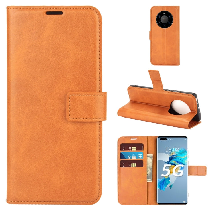 Retro Calf Pattern Buckle Horizontal Flip Leather Case with Holder & Card Slots & Wallet For Huawei Mate 40 Pro+