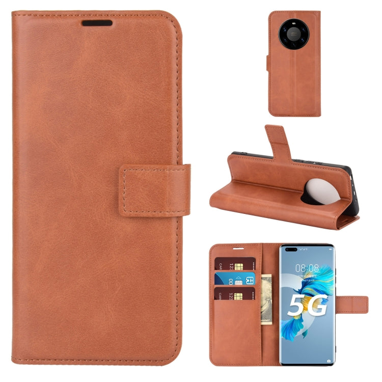 Retro Calf Pattern Buckle Horizontal Flip Leather Case with Holder & Card Slots & Wallet For Huawei Mate 40 Pro+