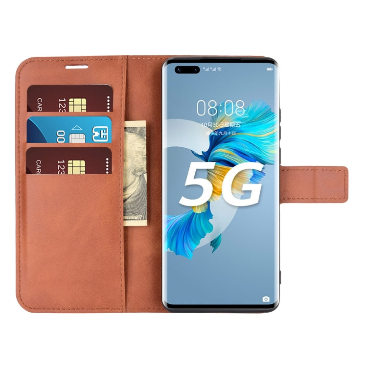 Retro Calf Pattern Buckle Horizontal Flip Leather Case with Holder & Card Slots & Wallet For Huawei Mate 40 Pro+