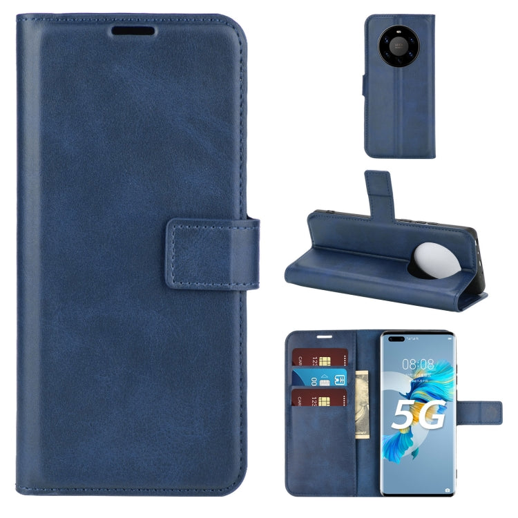 Retro Calf Pattern Buckle Horizontal Flip Leather Case with Holder & Card Slots & Wallet For Huawei Mate 40 Pro+
