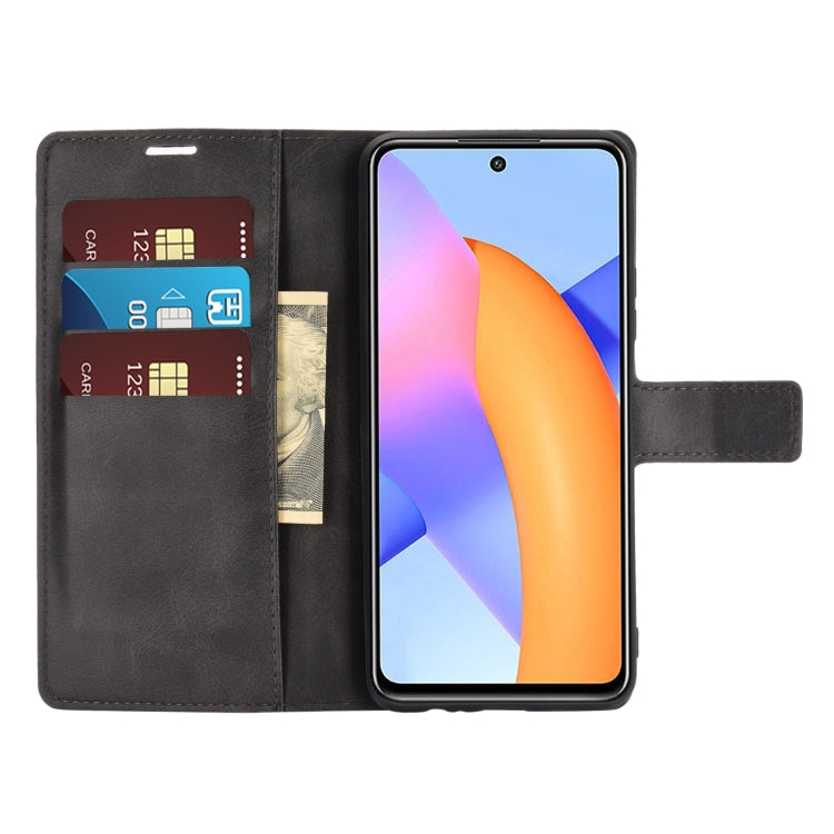 Retro Calf Pattern Buckle Horizontal Flip Leather Case with Holder & Card Slots & Wallet For Huawei Honor 10X Lite