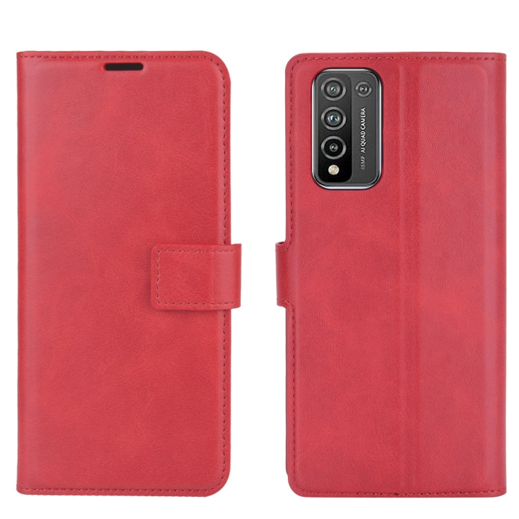 Retro Calf Pattern Buckle Horizontal Flip Leather Case with Holder & Card Slots & Wallet For Huawei Honor 10X Lite