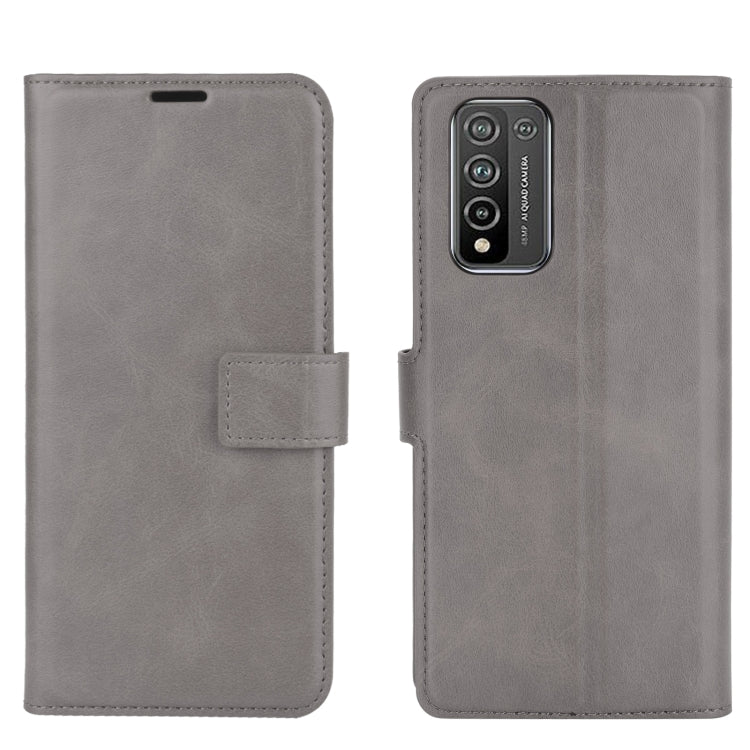 Retro Calf Pattern Buckle Horizontal Flip Leather Case with Holder & Card Slots & Wallet For Huawei Honor 10X Lite