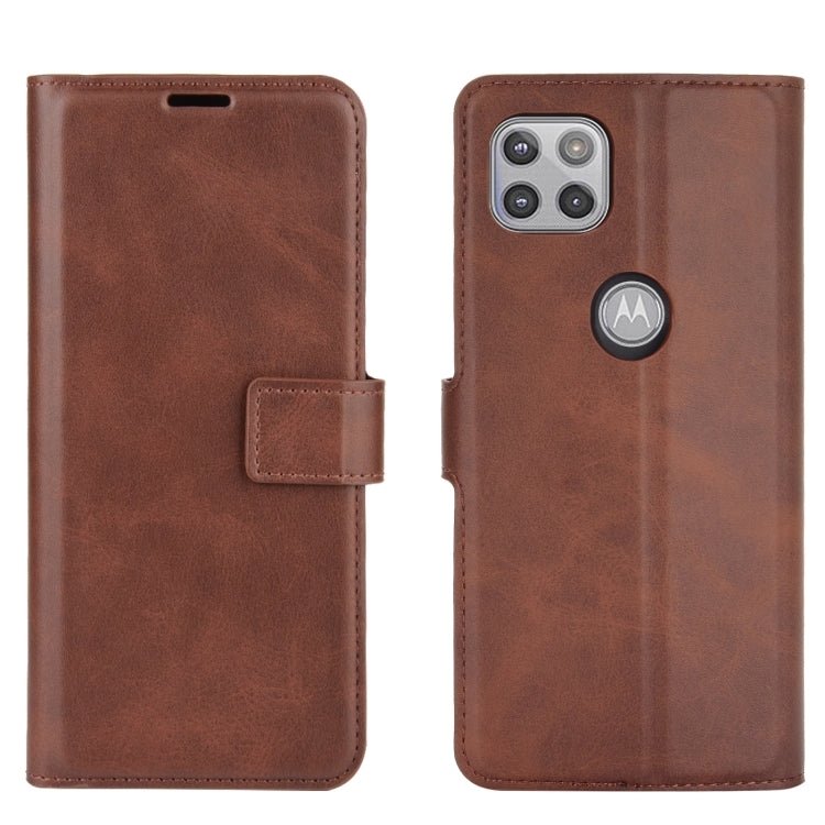 Retro Calf Pattern Buckle Horizontal Flip Leather Case with Holder & Card Slots & Wallet For Motorola Moto G 5G
