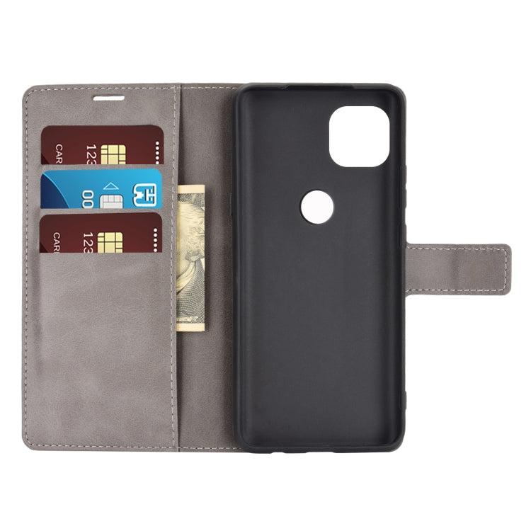 Retro Calf Pattern Buckle Horizontal Flip Leather Case with Holder & Card Slots & Wallet For Motorola Moto G 5G