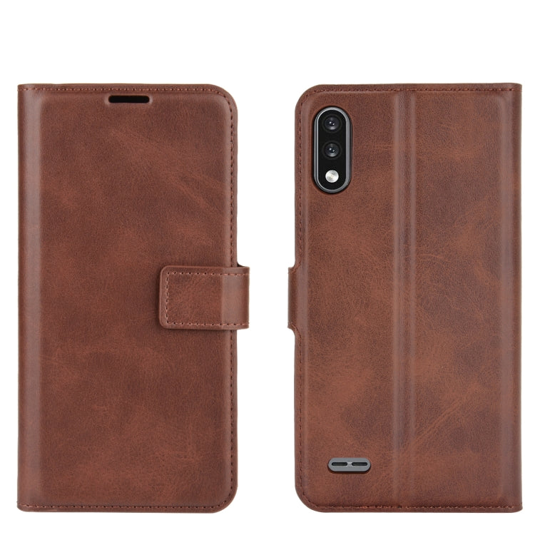 Retro Calf Pattern Buckle Horizontal Flip Leather Case with Holder & Card Slots & Wallet For LG K22