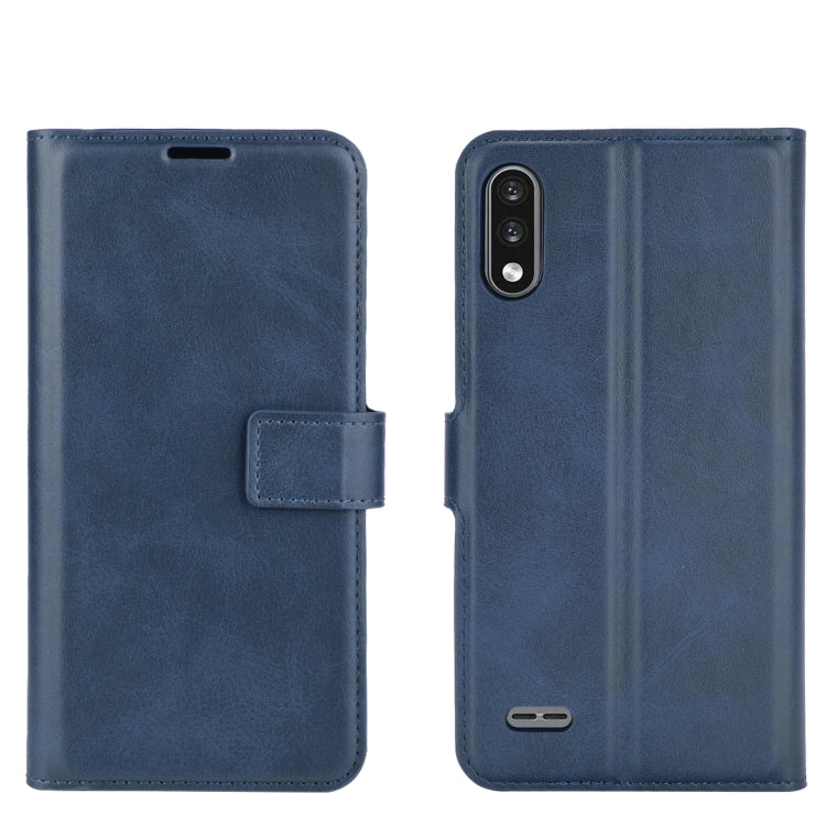 Retro Calf Pattern Buckle Horizontal Flip Leather Case with Holder & Card Slots & Wallet For LG K22