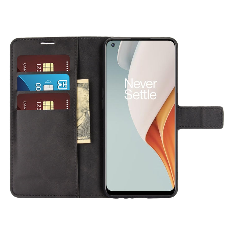 Retro Calf Pattern Buckle Horizontal Flip Leather Case with Holder & Card Slots & Wallet For OnePlus Nord N100