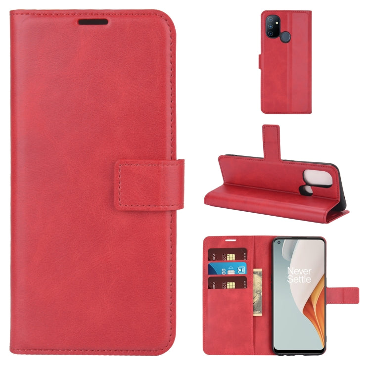 Retro Calf Pattern Buckle Horizontal Flip Leather Case with Holder & Card Slots & Wallet For OnePlus Nord N100