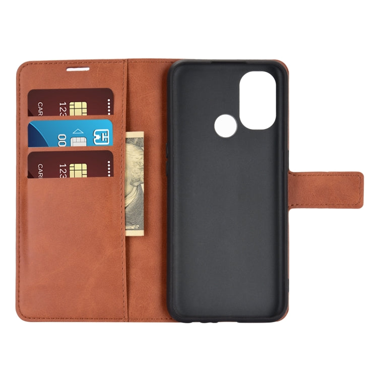 Retro Calf Pattern Buckle Horizontal Flip Leather Case with Holder & Card Slots & Wallet For OnePlus Nord N100