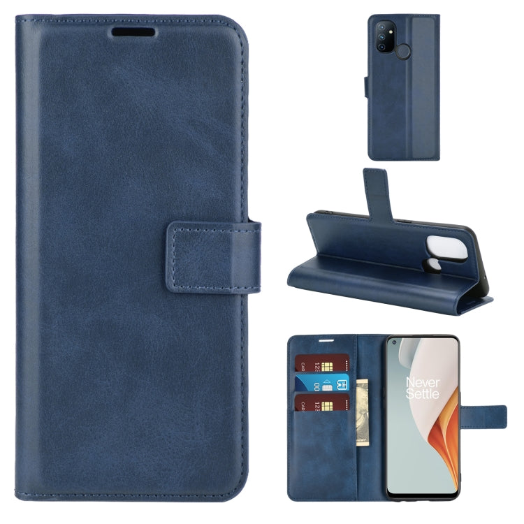 Retro Calf Pattern Buckle Horizontal Flip Leather Case with Holder & Card Slots & Wallet For OnePlus Nord N100