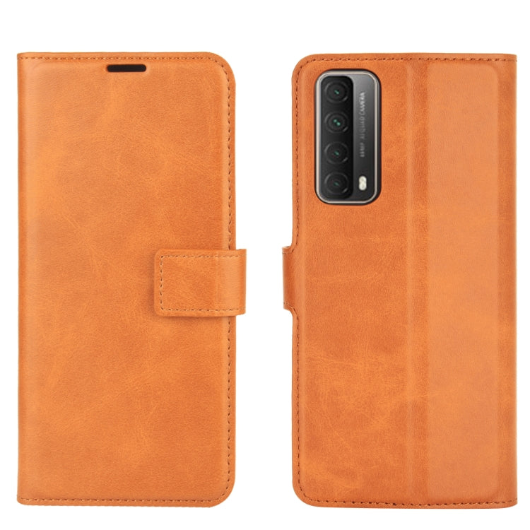 Retro Calf Pattern Buckle Horizontal Flip Leather Case with Holder & Card Slots & Wallet For Huawei P Smart 2021/Y7A