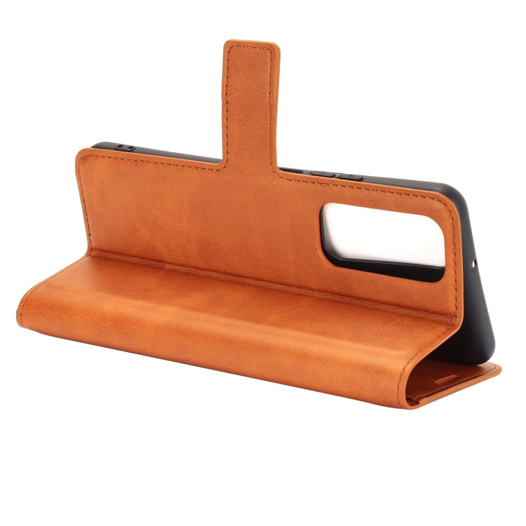 Retro Calf Pattern Buckle Horizontal Flip Leather Case with Holder & Card Slots & Wallet For Huawei P Smart 2021/Y7A