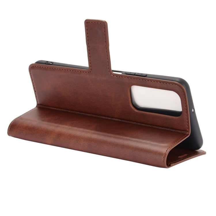 Retro Calf Pattern Buckle Horizontal Flip Leather Case with Holder & Card Slots & Wallet For Huawei P Smart 2021/Y7A