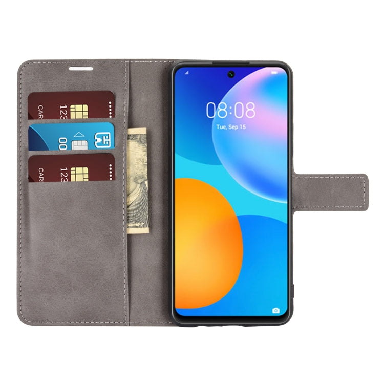 Retro Calf Pattern Buckle Horizontal Flip Leather Case with Holder & Card Slots & Wallet For Huawei P Smart 2021/Y7A