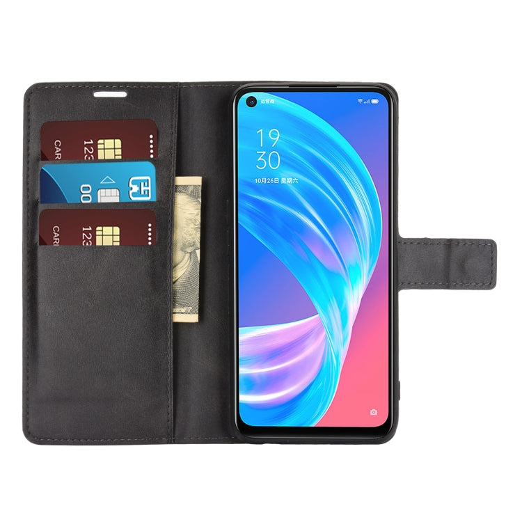 Retro Calf Pattern Buckle Horizontal Flip Leather Case with Holder & Card Slots & Wallet For OPPO A72 5G / A73 5G