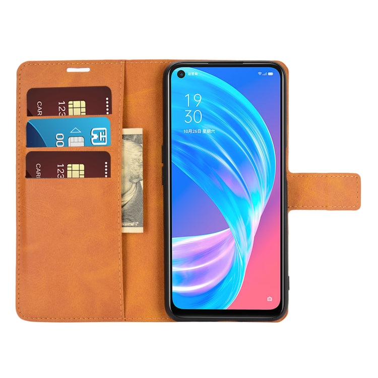 Retro Calf Pattern Buckle Horizontal Flip Leather Case with Holder & Card Slots & Wallet For OPPO A72 5G / A73 5G