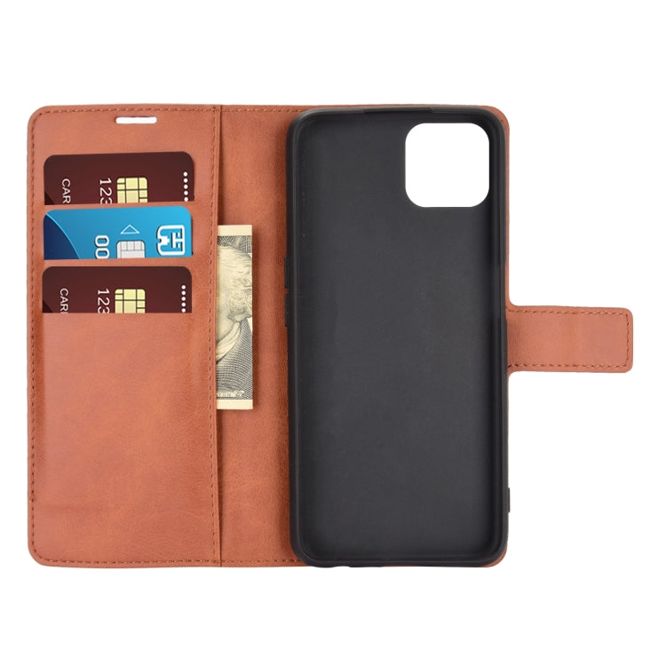 Retro Calf Pattern Buckle Horizontal Flip Leather Case with Holder & Card Slots & Wallet For OPPO A72 5G / A73 5G