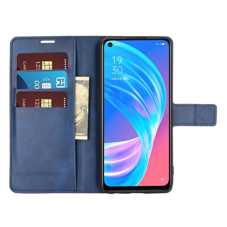 Retro Calf Pattern Buckle Horizontal Flip Leather Case with Holder & Card Slots & Wallet For OPPO A72 5G / A73 5G