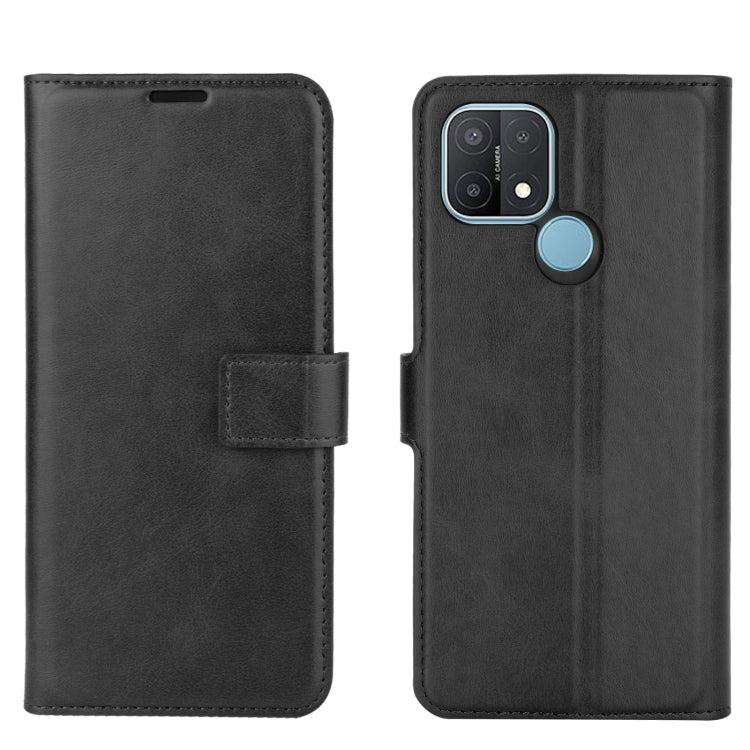 Retro Calf Pattern Buckle Horizontal Flip Leather Case with Holder & Card Slots & Wallet For OPPO A15