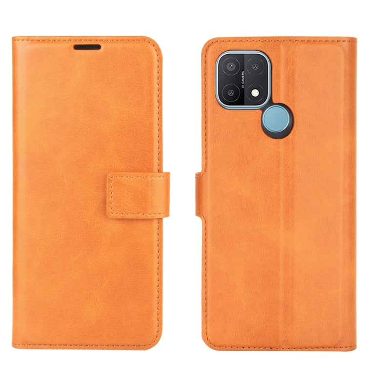 Retro Calf Pattern Buckle Horizontal Flip Leather Case with Holder & Card Slots & Wallet For OPPO A15