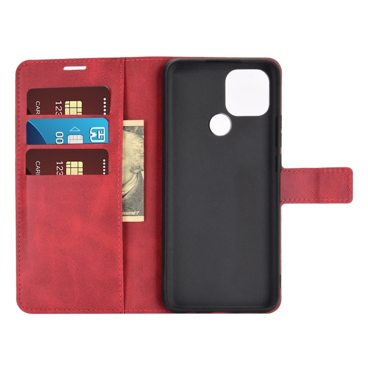 Retro Calf Pattern Buckle Horizontal Flip Leather Case with Holder & Card Slots & Wallet For OPPO A15